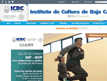 Tablet Screenshot of icbc.gob.mx